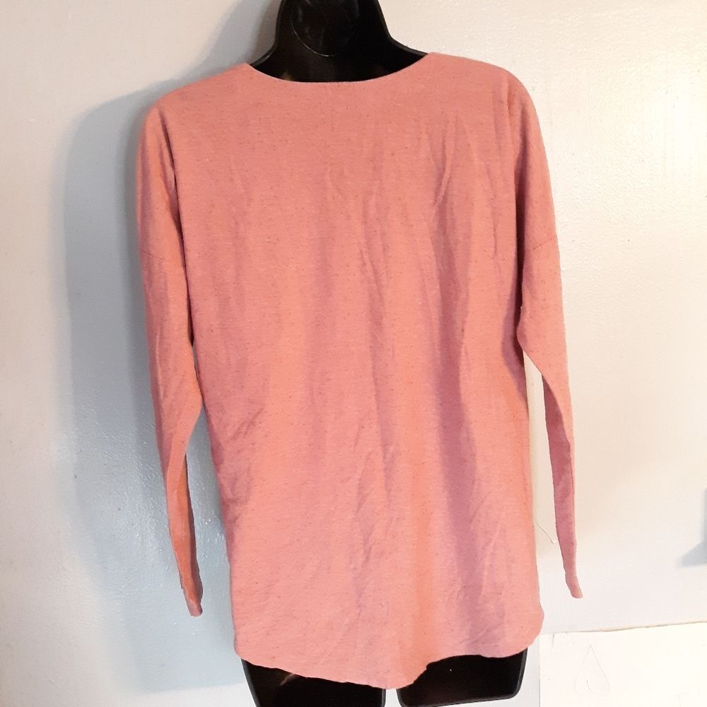 Volcom peach high low long sleeve top - Picture 2 of 4